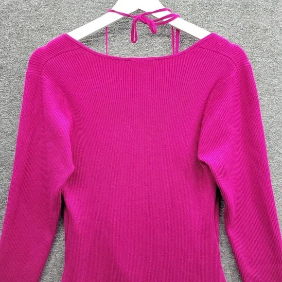 Bar III Trendy Cutout Knit Sweater Dress Bodycon Size 0X NWT - Picture 5 of 11